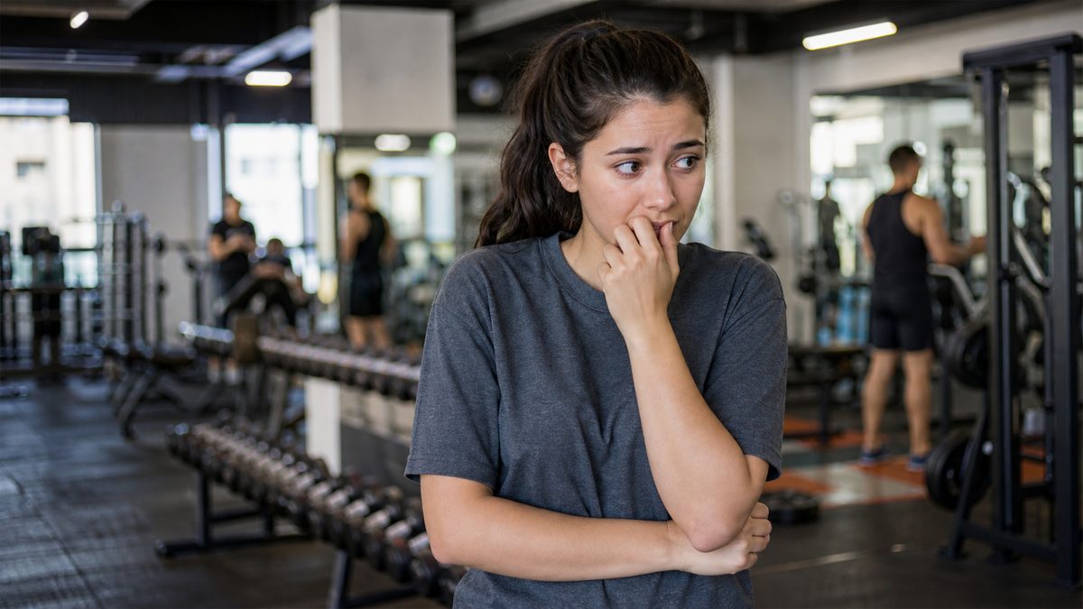 gym anxiety: how to start training when you feel self-conscious
